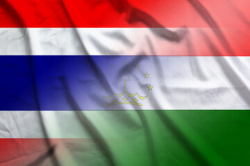 Thailand and Tajikistan official flag international negotiation TJK THA
