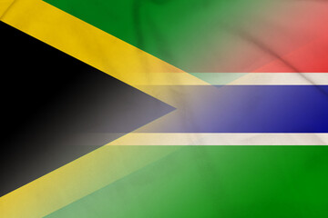Jamaica and Gambia government flag international negotiation GMB JAM