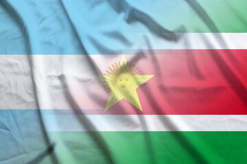 Argentina and Suriname political flag international contract SUR ARG