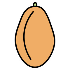 papaya illustration