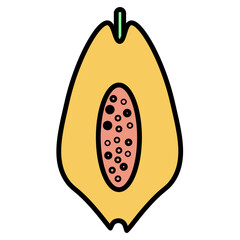 papaya illustration