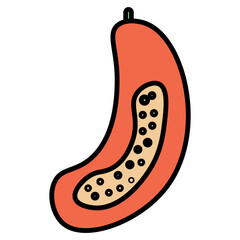 papaya illustration