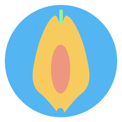 papaya illustration