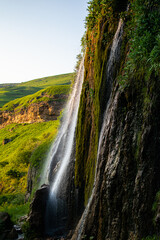 waterfall in the mountains