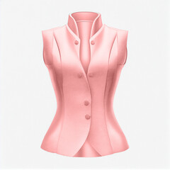 Women's Blazer Outfit Mockup on White Background
