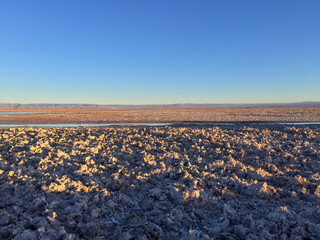 plowed field in winter