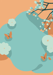 Poster or flyer for spring or summer event, created with AI generative technology
