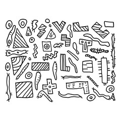 vector hand drawn doodle art