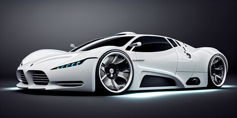 Plakat Modern electric car concept.