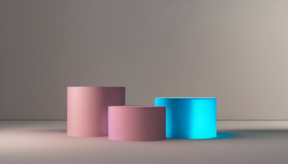3d render of 3 cubes,,Generative IA

