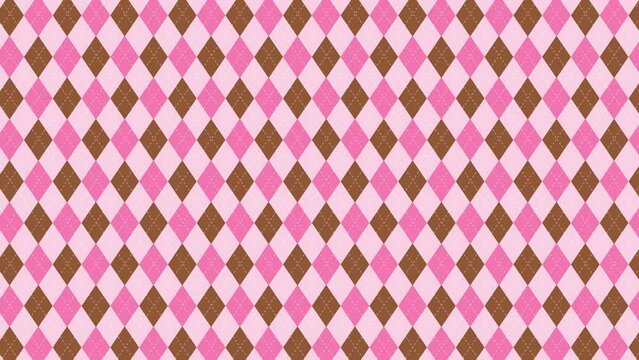 Argyle checkered background animation(cute