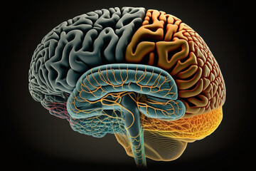 The brain, illustration - Generative AI