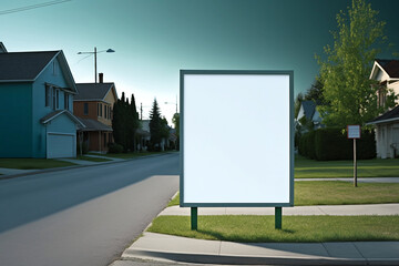 Blank sign/billboard generative art 