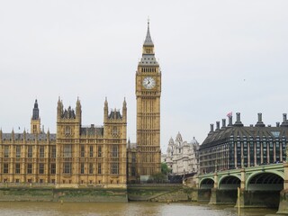 Fototapeta na wymiar big ben and houses of Parliament, London, Uk