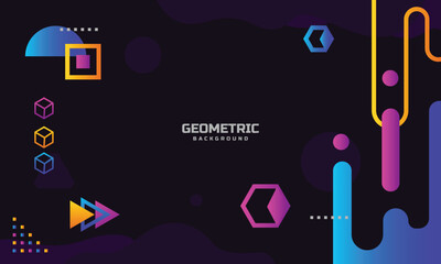 Modern colorful geometric background graphic