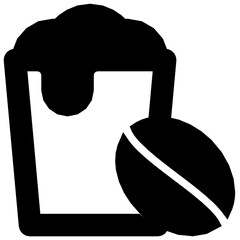 coffee frappe icon illustration