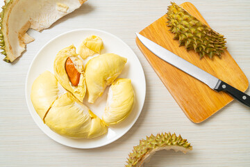 Durian riped and fresh ,durian peel
