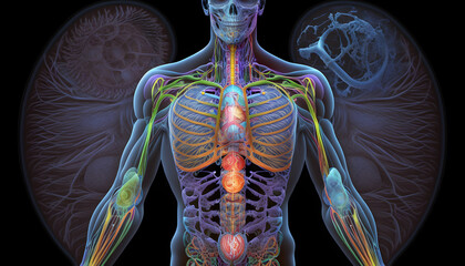 human body anatomy - obrazy, fototapety, plakaty