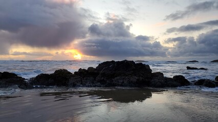 Fototapeta premium Pacific Ocean Beach in Oregon
