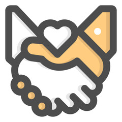 charity colored icon