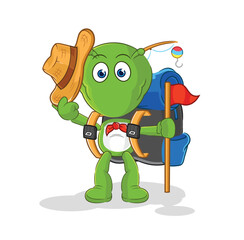 alien scout vector. cartoon character