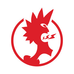 cool punk music logo