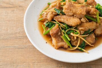 Stir Fried Fish with Chinese Celery