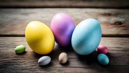 Obraz na płótnie Canvas Bunny Eggs for Easter Fun