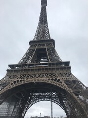 Paris and Eiffel Tower and Louver Museum  