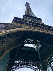 Paris and Eiffel Tower and Louver Museum  