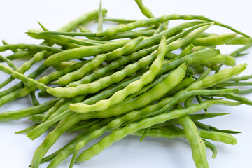 Rat-tailed radish. Fresh organic vegetables