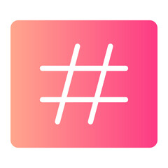 Obraz premium hastag icon 
