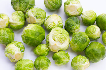 Fresh brussels sprouts. Organic vegetables