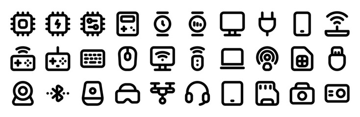 Technology and gadgets icon pack 