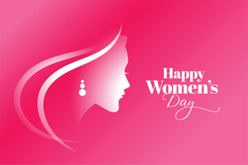 happy women's day pink background for your social media posts