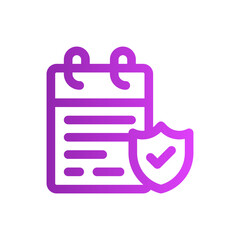 insurance gradient icon