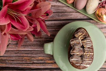 Easter - Easter egg stuffed with Italian straw