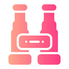 binoculars gradient icon