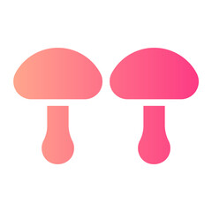 mushroom gradient icon