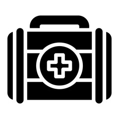 first aid kit glyph icon