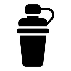 water flask glyph icon