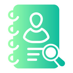 contact gradient icon