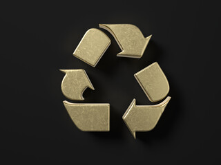 Gold recycle symbol