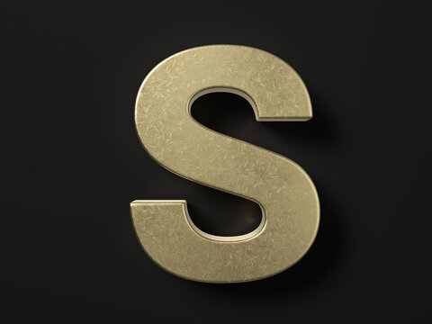 Gold letter S