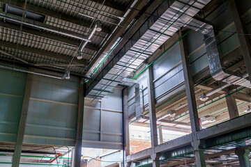 Fototapeta na wymiar Ventilation system in an industrial building