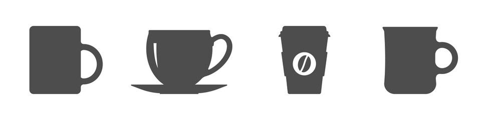 Coffee cup vector graphics collection