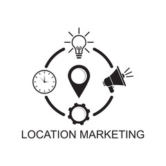 location marketing icon , business icon