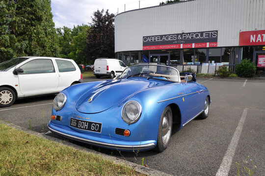 Blue Porsche 356 Speedster - A 1600S