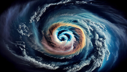 hurricane occur inside the ocean, generative ai.
