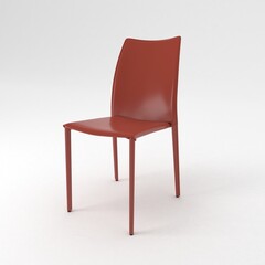 Armchair side view, modern designer furniture, Chair isolated on white background